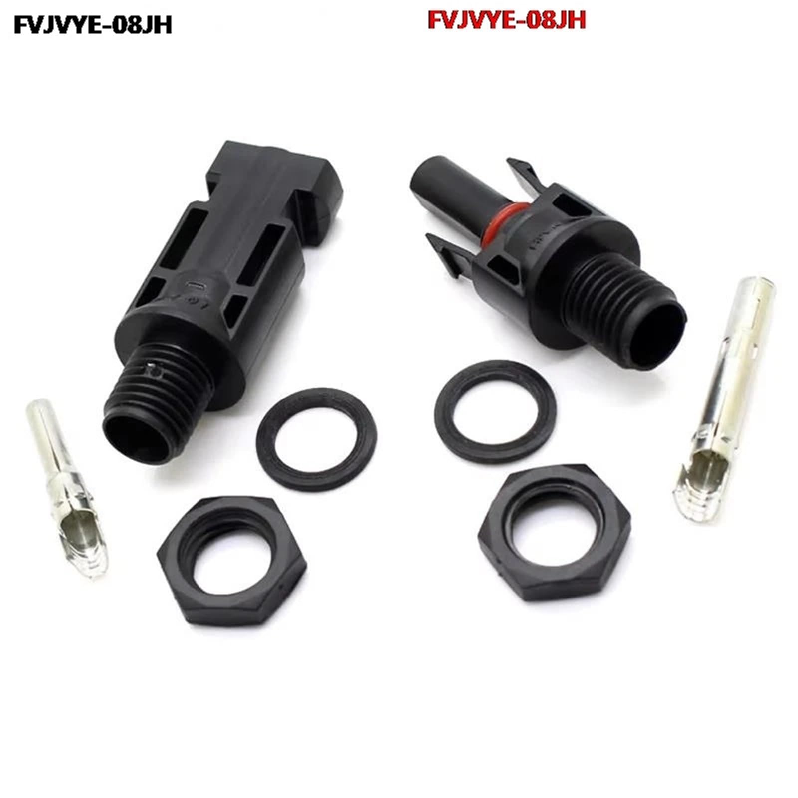 Kit di connettori solari fotovoltaici da 1/6/10 pezzi, spina per pannello fotovoltaico da 1000 V 30 A con chiave per cavo MC4 B2 da 2,5/4/6 mm² (10 pezzi (5 paia))