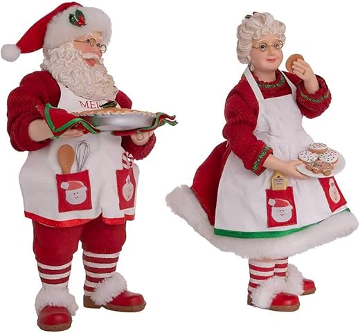 Charming Review of Kurt S. Adler 10.5-Inch Fabriché Mr. and Mrs. Santa 2-Piece Set