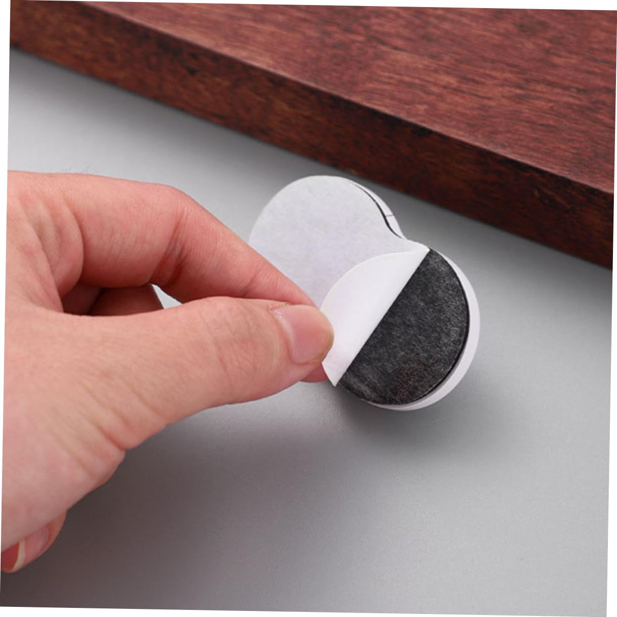 OSOLADY Mini Casters Adhesive 4pcs Casters Wheels for Trash Can Storage Box Bedside Table