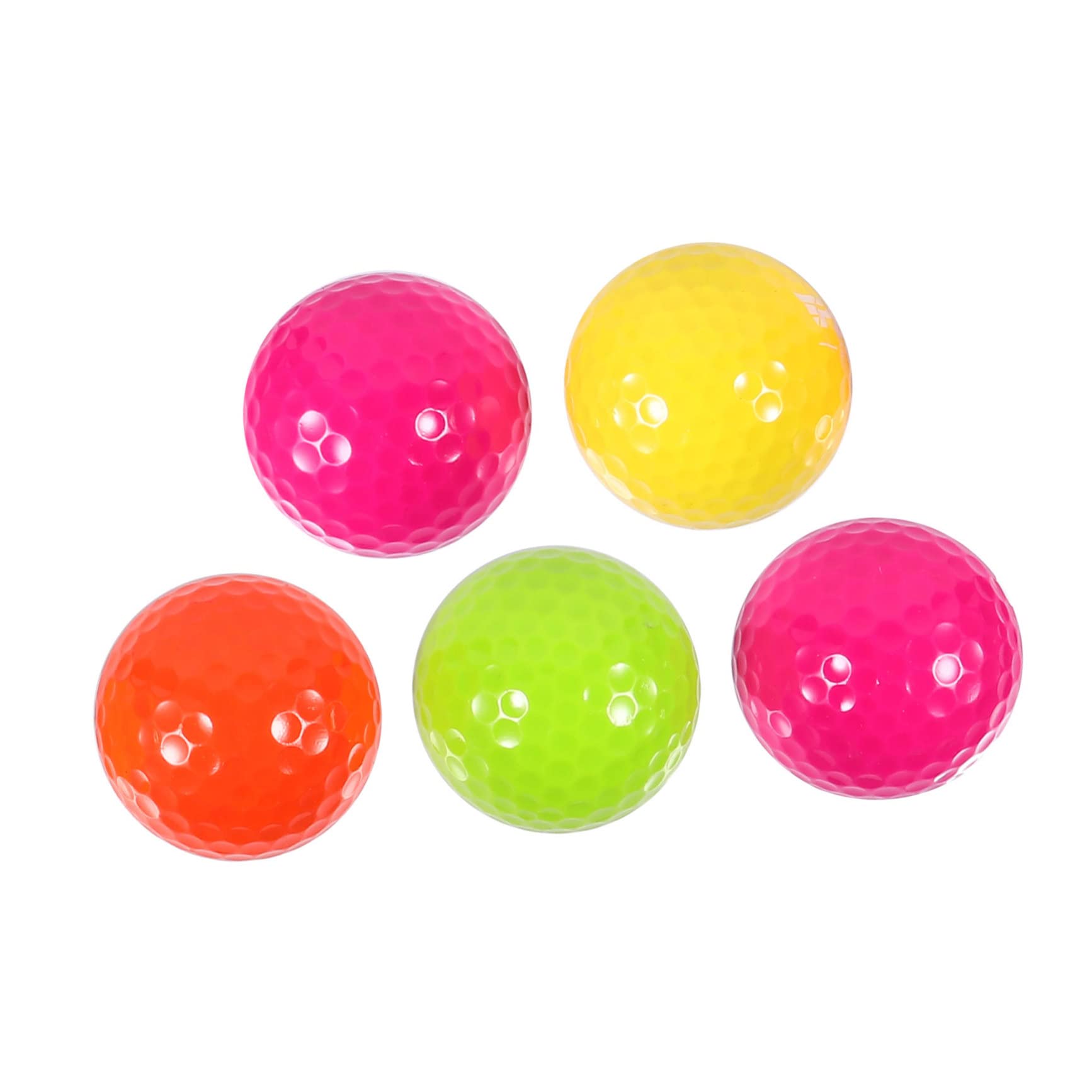Gogogmee 5pcs Rubber Practice Balls for Pets Lightweight Synthetic Rubber Present for Golf Lovers Play