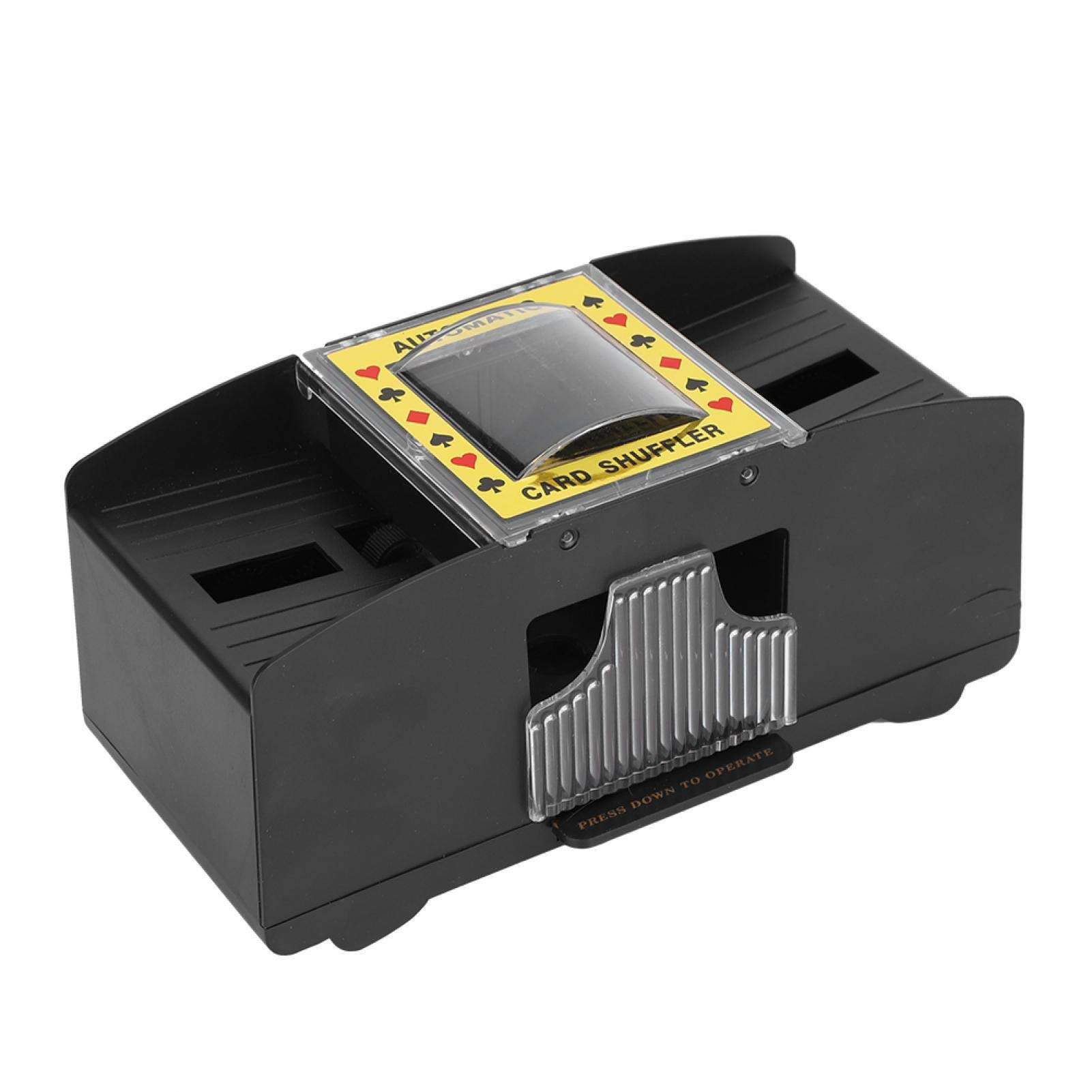 2 Deck Automatic Card Shuffler, Electric Card Shuffling Machine Ultra-Low Noise Playing Cards Accessories for Poker Card Games, Blackjack