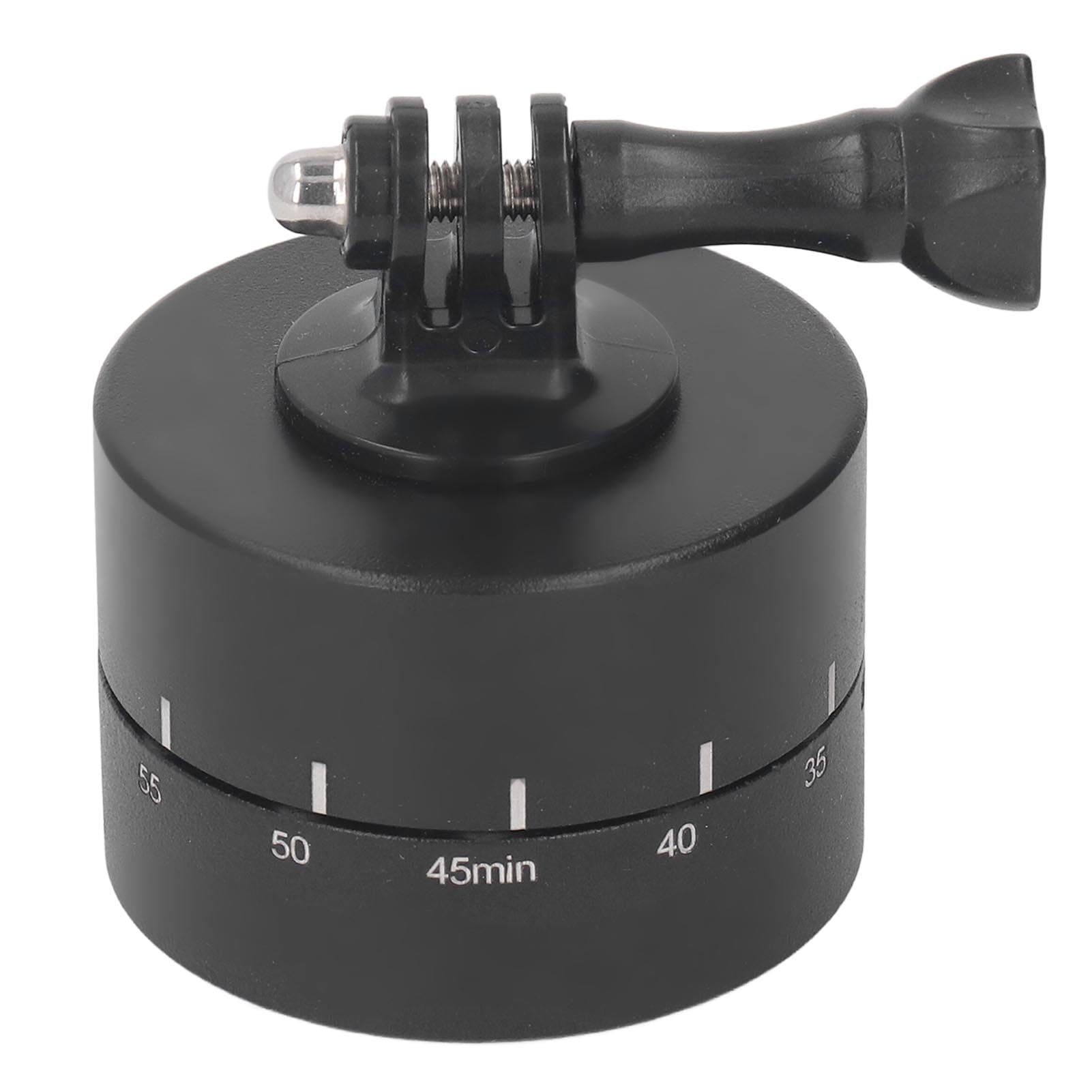Panoramic 360° Rotation 60min Timer Pan Tilt Aluminum Alloy Tripod Head for Action Cameras Time Lapse