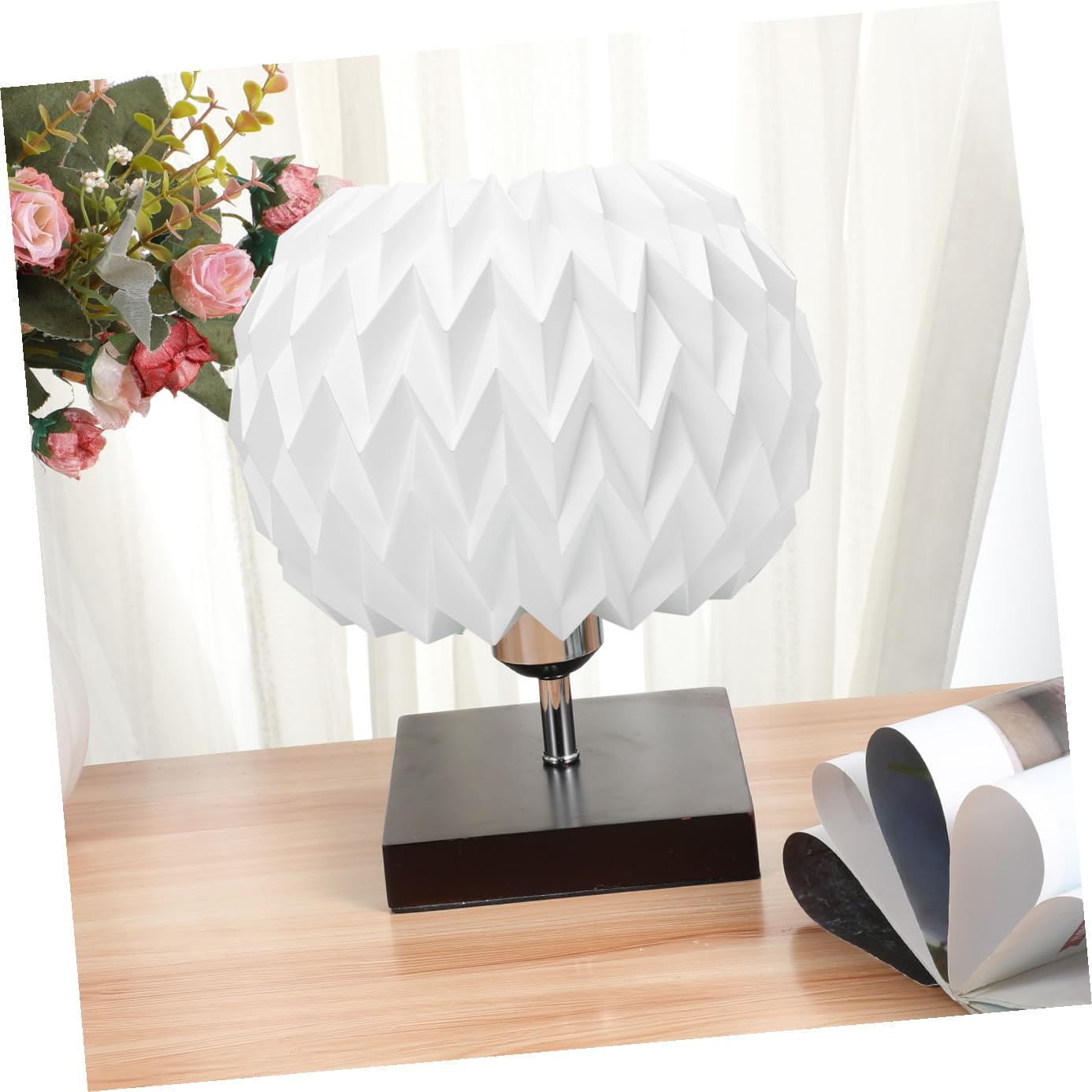 Lampada Sospensione Origami Pieghevole in Paralume Creativo per Bar Accessorio Decorativo Luci Resistente Odore