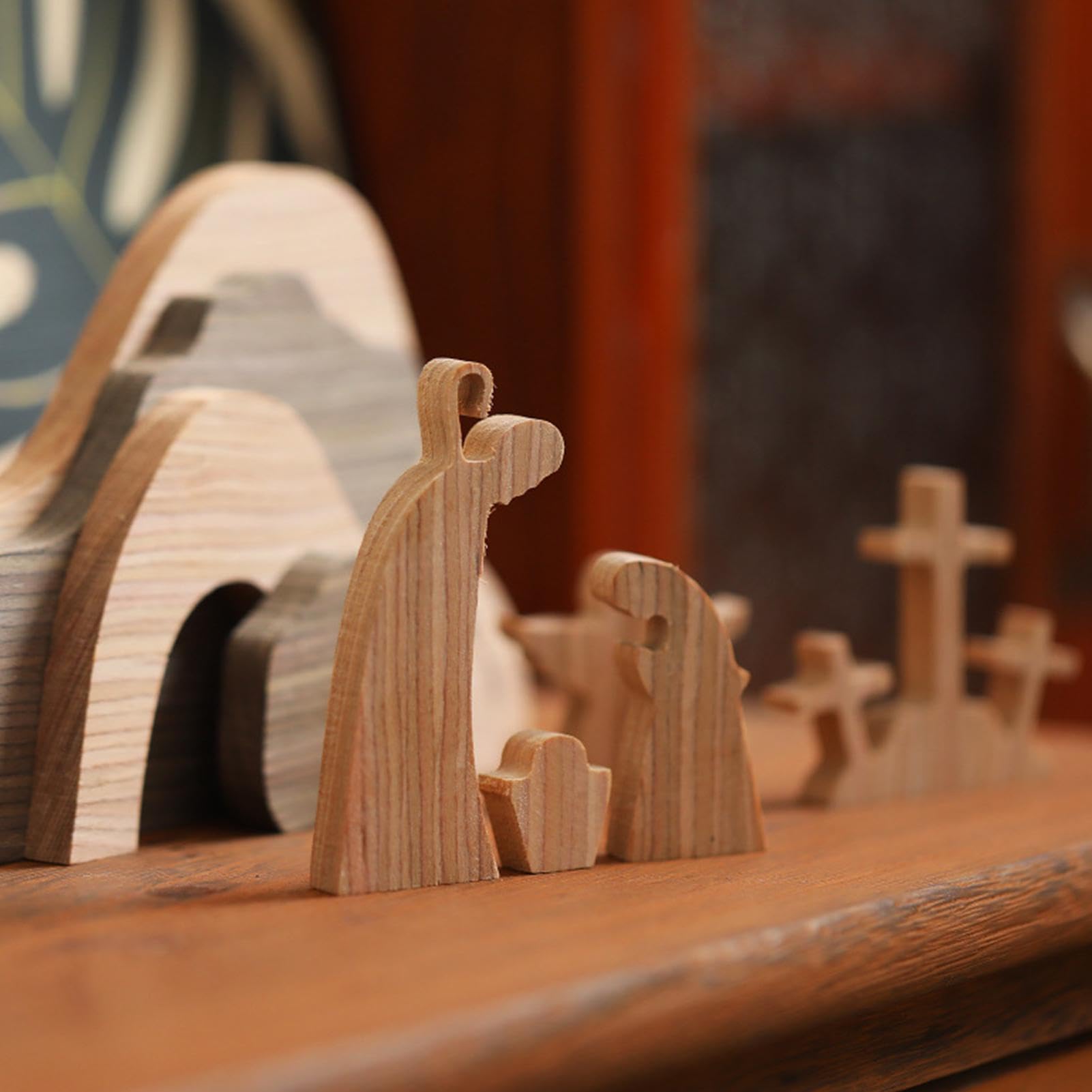 Amazon.co.jp: イエスの復活の木、イースターの復活シーンセット