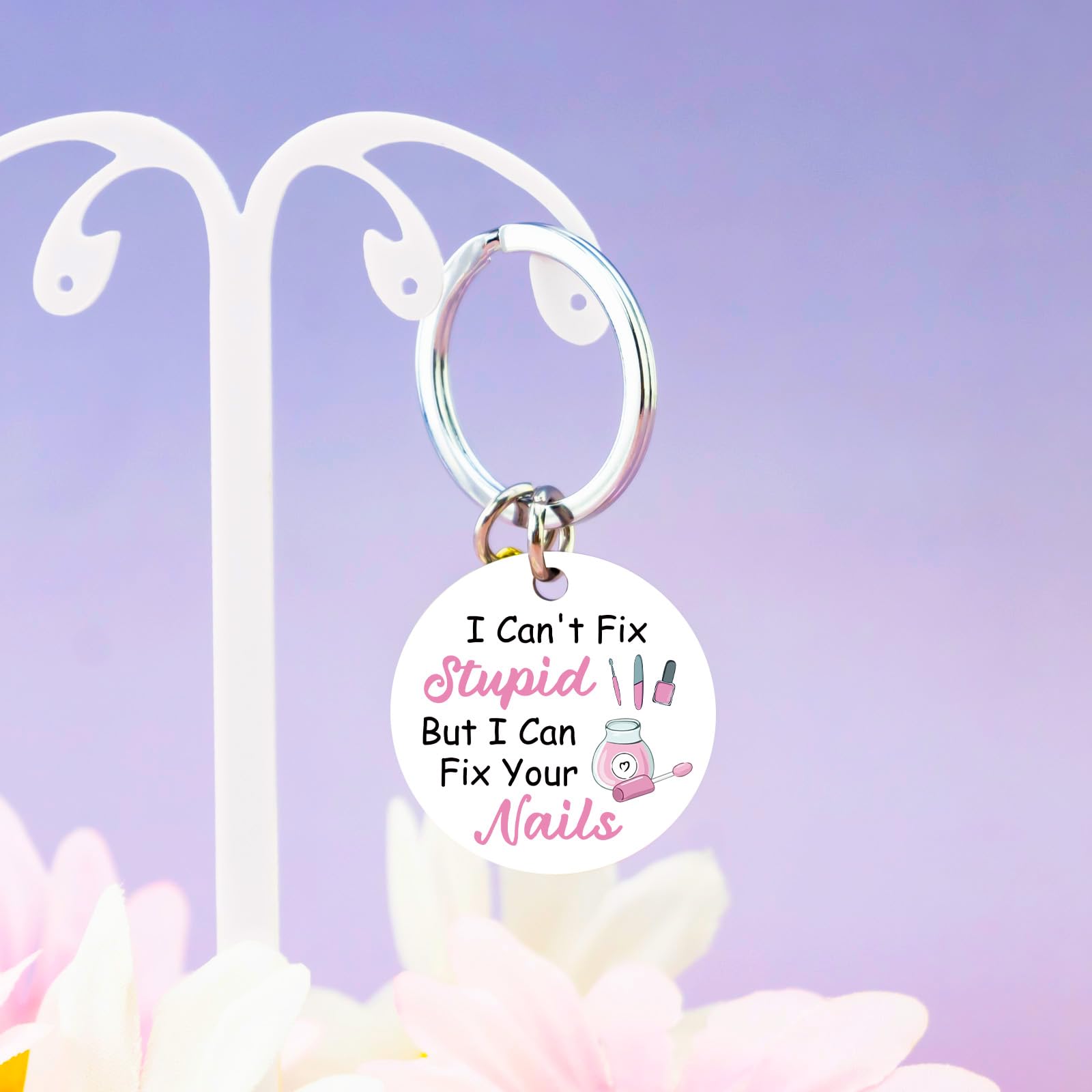 Nail Tech Gifts Manicurist Keychain Nail Tech Decor Gifts for Women Nails Techs Artist Salon Gift for Nails Technician Manicurist Birthday Christmas Gift Ideas
