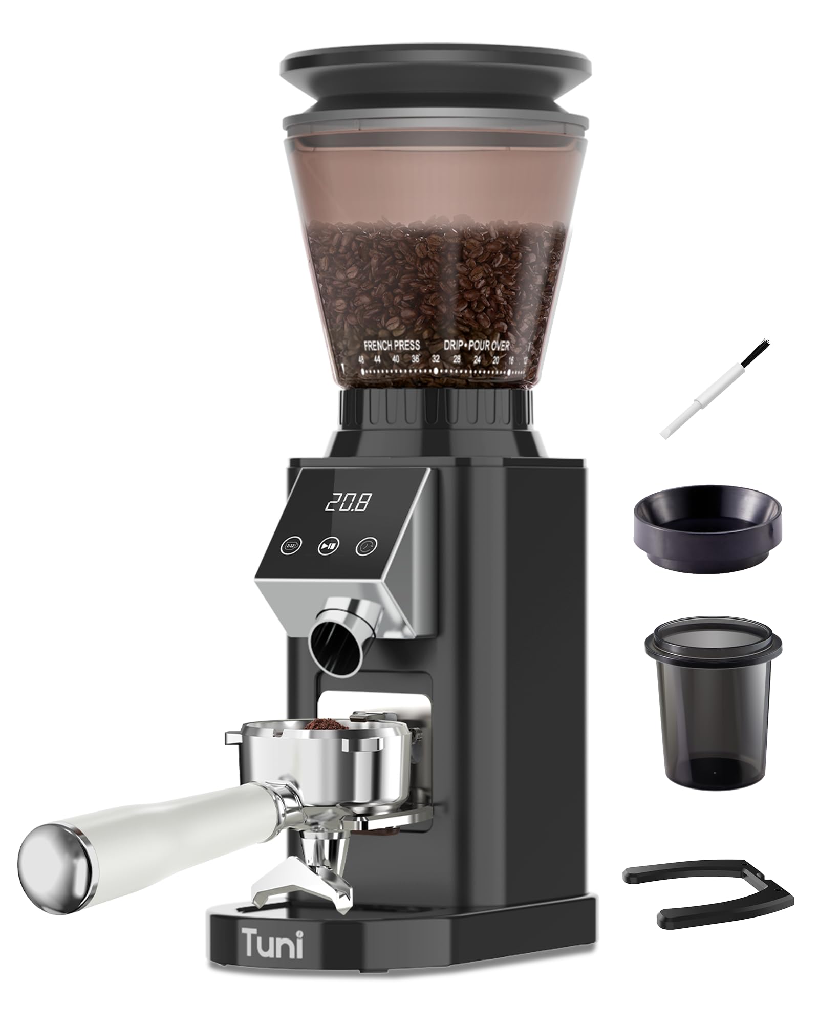 Tuni G1 Electric Coffee Grinder Noir