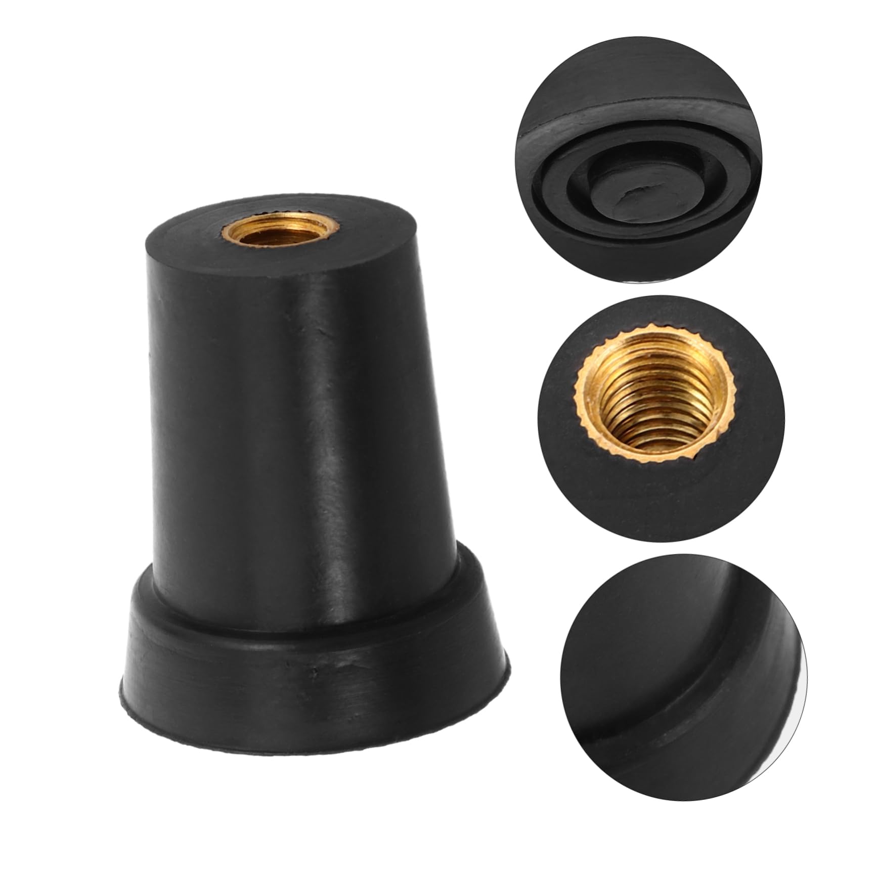 Abaodam 8 Cello Accessories Cello Endpin Multipurpose Non-slip Mat Bass Endpin Rubber Pad Instrument Accessories Instrument End Protectors Anti Slip Mat Rubber Black