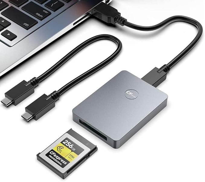 CFexpress Card Reader, 10Gbps Type B CFexpress Adapter USB C to USB C