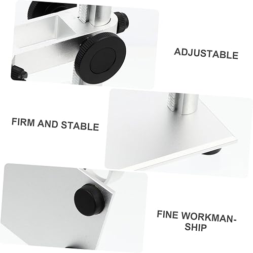 Miniatura 8 de Homoyoyo Microscopio Digital 2pcs Microscope Stand Adjustable Base Camera Stand Aluminum Alloy Desktop Microscope Lifting Stand
