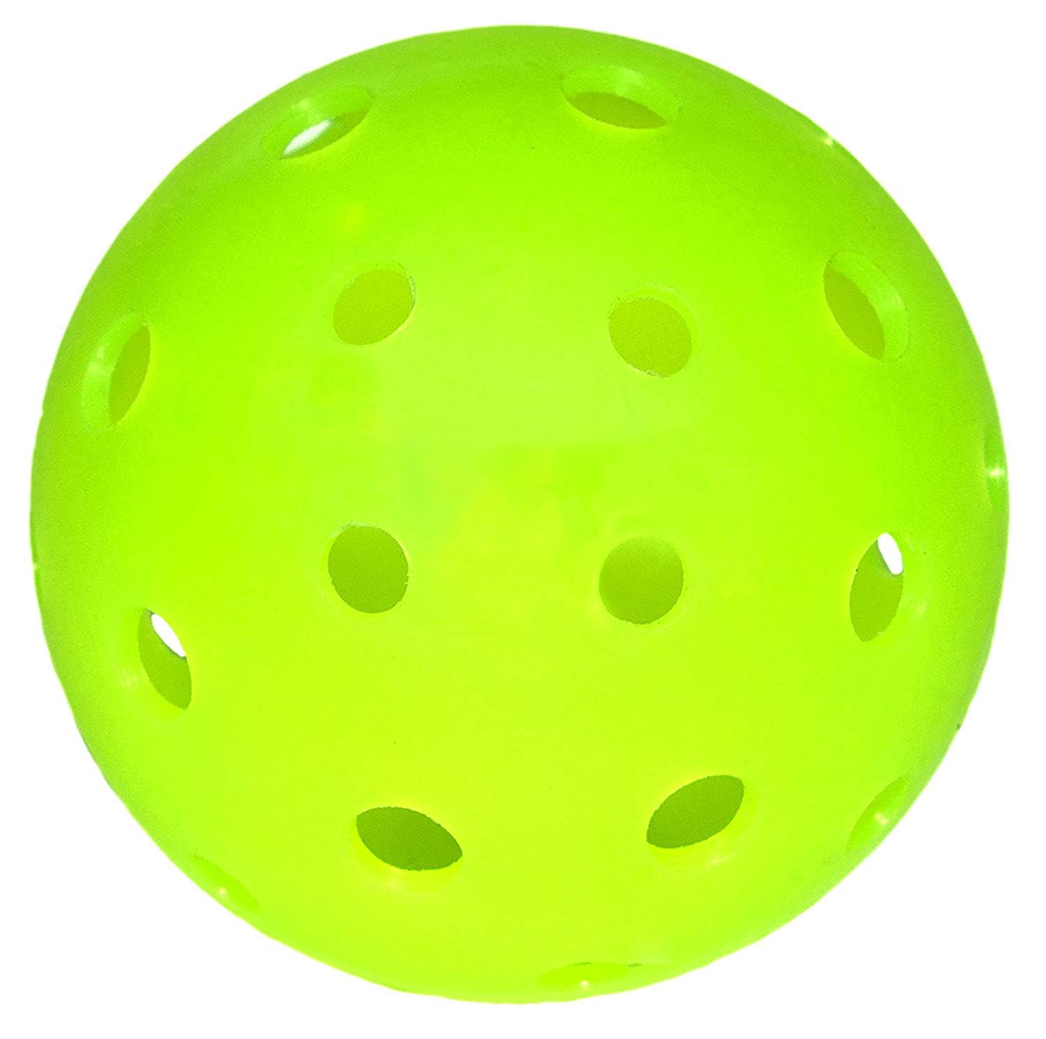 Pickleball United Competition Pickleball Balls – Pack of 3 Yellow TPU Tournament Balls – Durable 40-Hole Design, All-Weather Indoor & Outdoor Use
