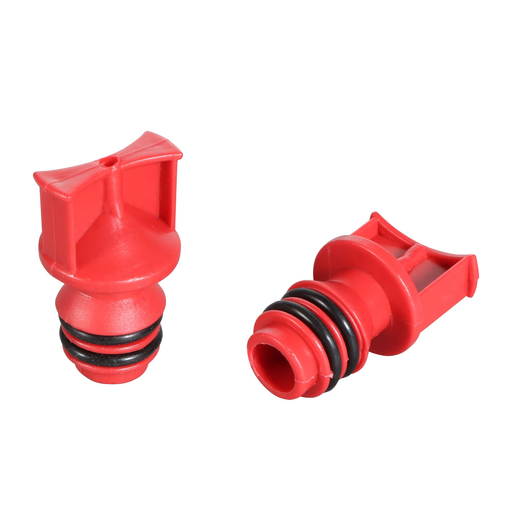 Sourcing Map Dia Filetage 16mm Connecteur Prise Huile Compresseur Air 2 Pc Noir Rechange