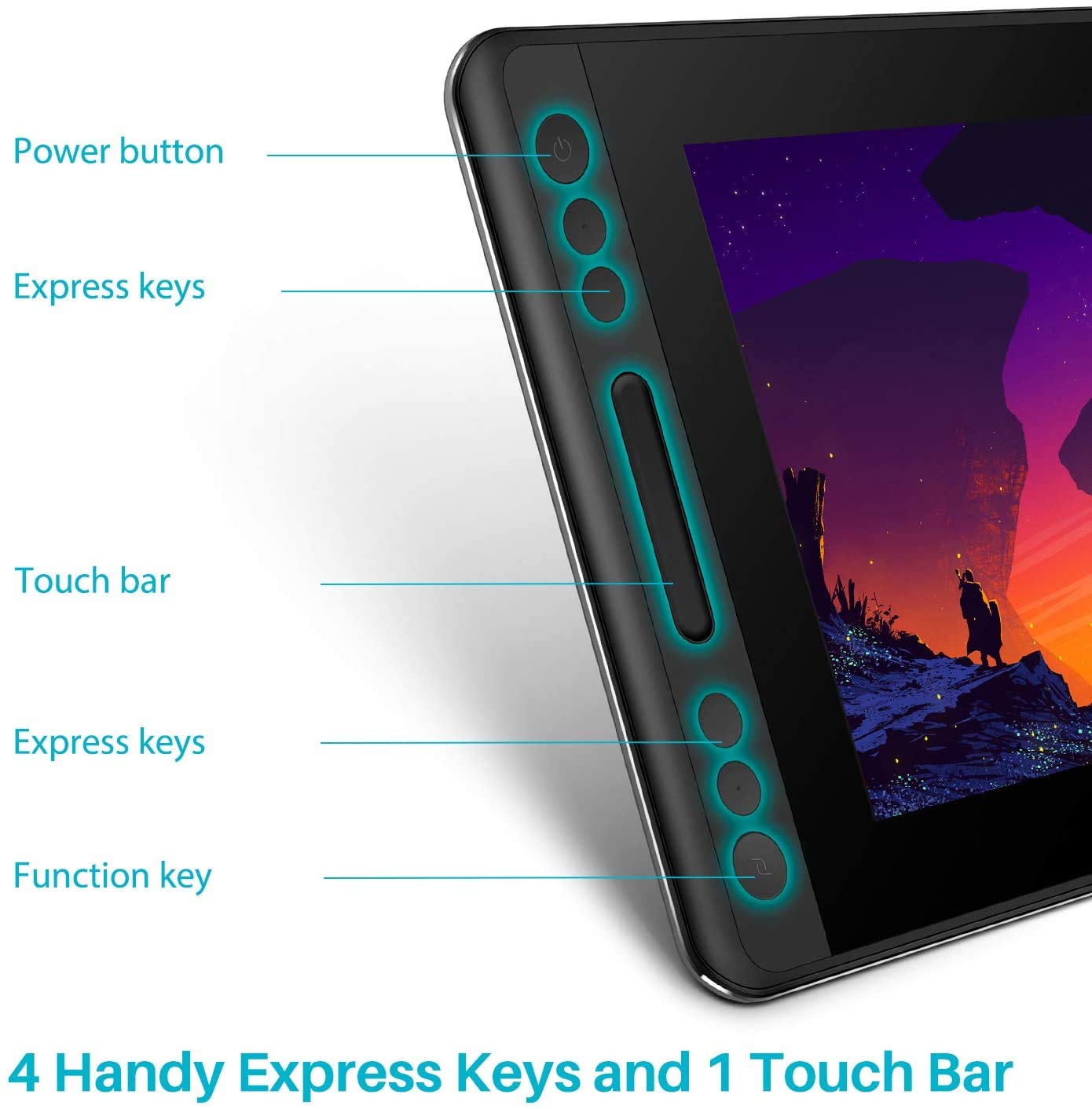 Mesas Digitalizadoras HUION KAMVAS Pro 12 GT-116 Caneta Exibição