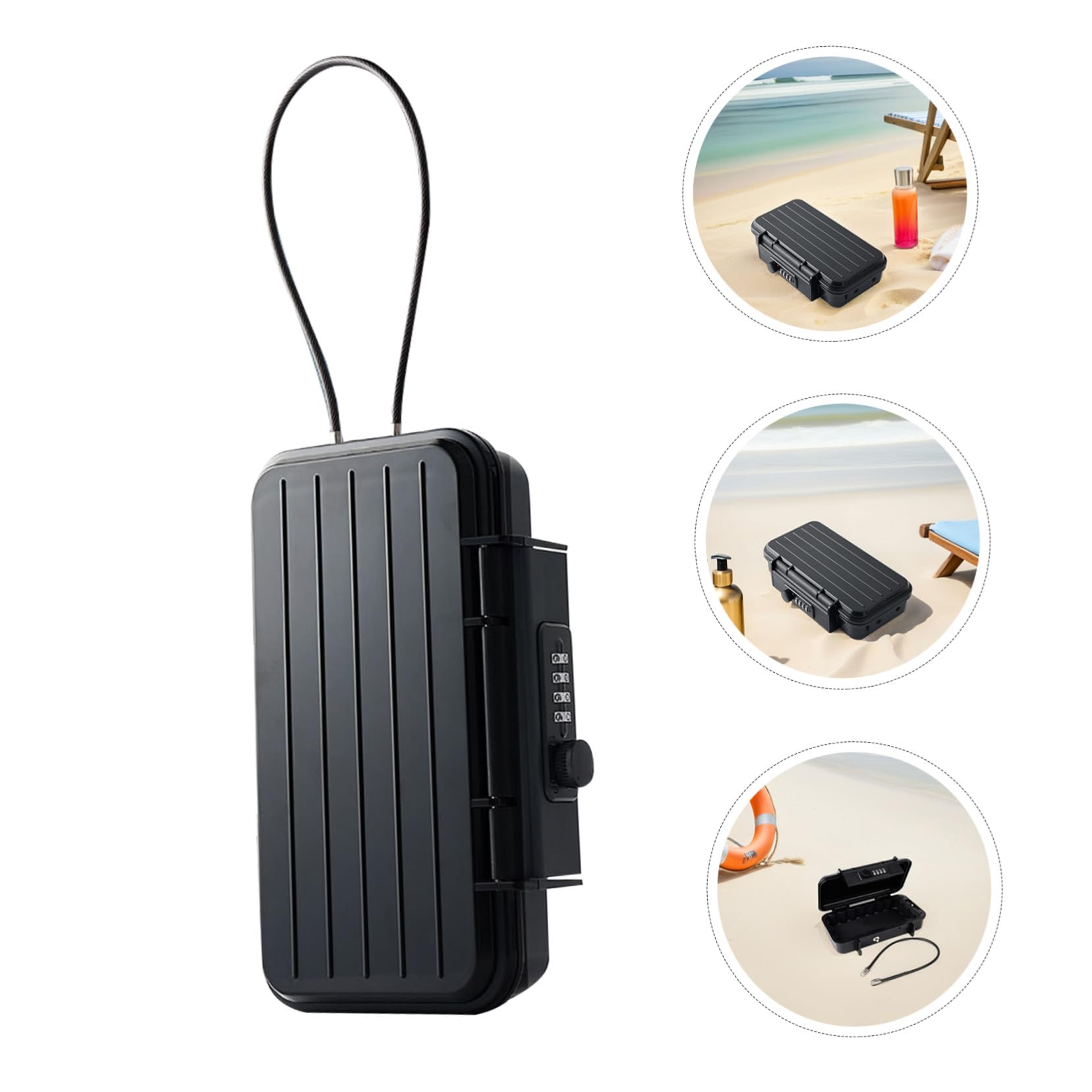 VILLCASE Coffre-fort Portable Pour Voyage Et Clés Avec Serrure à Combinaison Compact Et Sécurisé Pour Objets De Valeur