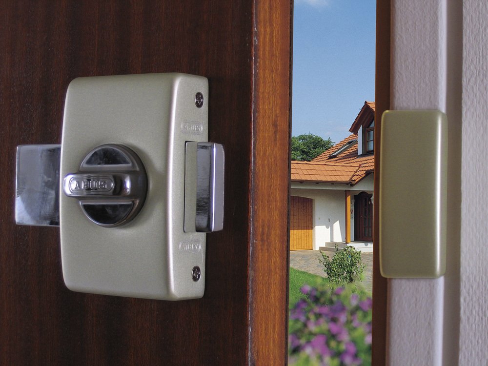 Abus 33328-Cerrojo para puerta, 50 mm, color marrón