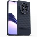 Pikkme Back Cover for Realme 13 Pro / 13 Pro Plus 5G Camera Protection 3D Hexa Cube Design Silicone Protective Bumper Case (Blue) gallery image