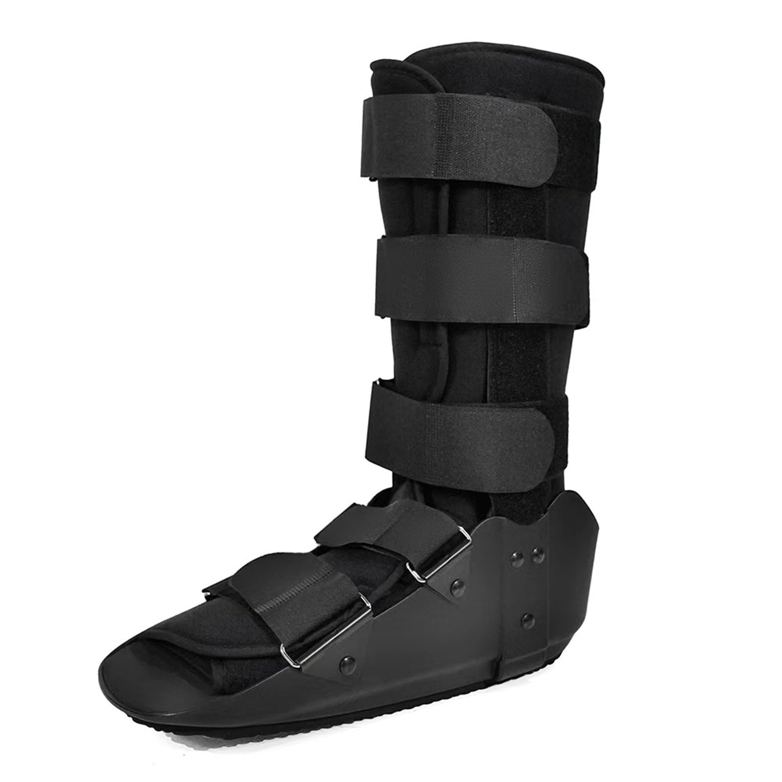 Bota Inmovilizadora Corta para Esguince de Tobillo y Fractura de Pie Walker Ortopédico Ligero con Suela Balancín Soporte Protector de Recuperación para Lesiones de Tejidos Blandos(Short,L)