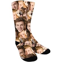 Bemaystar Custom Socks with Photo,Personalized Socks Gifts,Funny Sock Gag Gifts