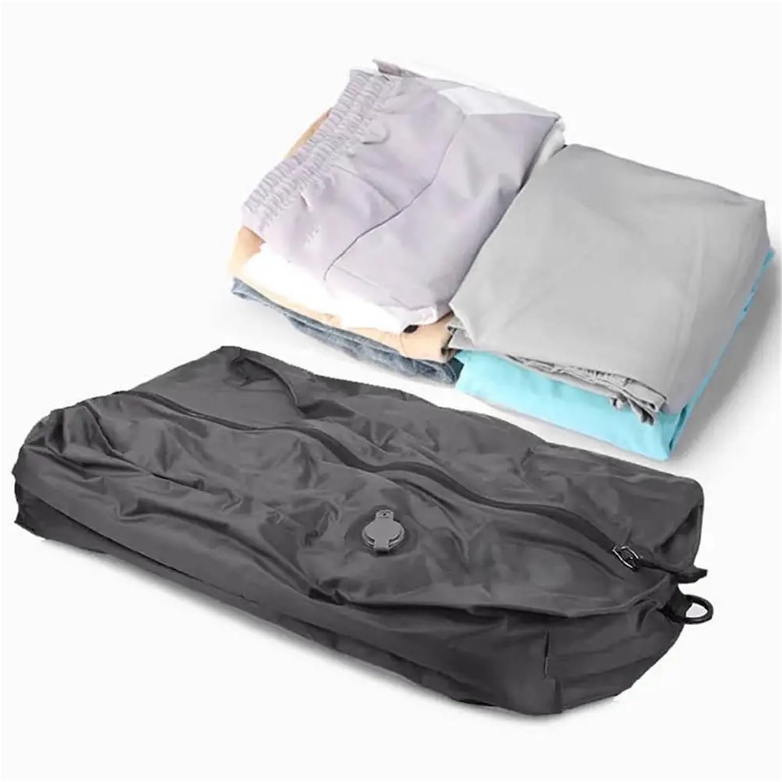 Bolsas de Compresión al Vacío Bolsas de compresión | For viajes, bolsas impermeables de almacenamiento al vacío for ropa, ahorrador de espacio con bomba manual(B)