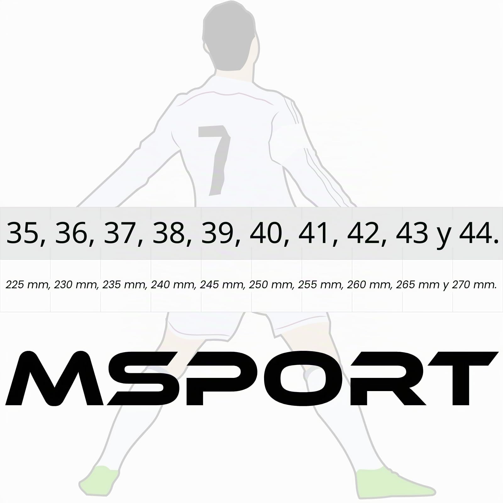 Botas de Fútbol para Niños/Jóvenes con Tacos – Antideslizantes, Ligeras y Cómodas – Ideales para Césped Natural y Artificial - Blanco 36 EU