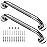 Rackickyer Shower Grab Bar, 2 Pack 16 Inch Bathroom Grab Bar, 1.25 Diameter 304 Stainless Steel Anti-Slip Grab Bars for Bathtubs and Showers, Handicap Shower Grab Bar for Seniors Elderly