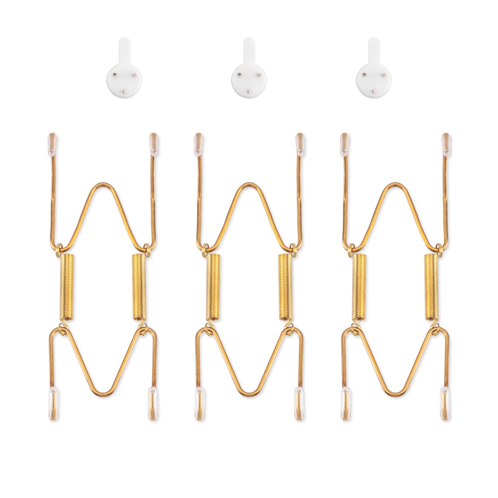 plate hangers for wall for 6-8 inch 3 pack gold