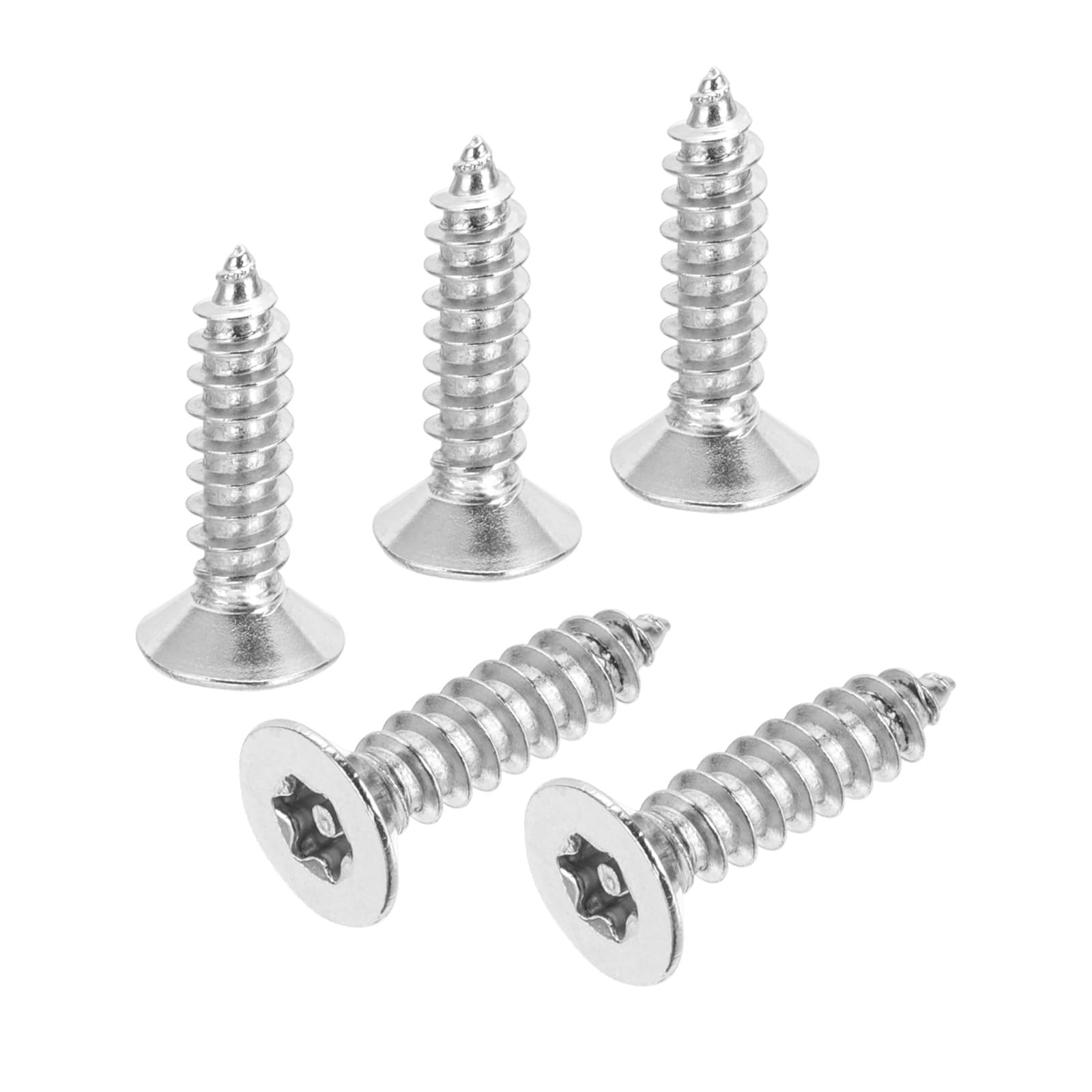 PATIKIL 100 Pcs Flat Head Torx/Star Screws