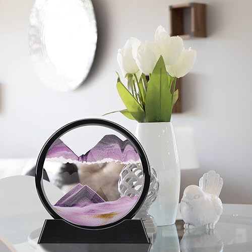 Miniatura 4 de QLKUNLA Imagen artística de arena en movimiento, movimiento líquido, paisaje de arena en 3D, pantalla de movimiento, marco de arena que fluye