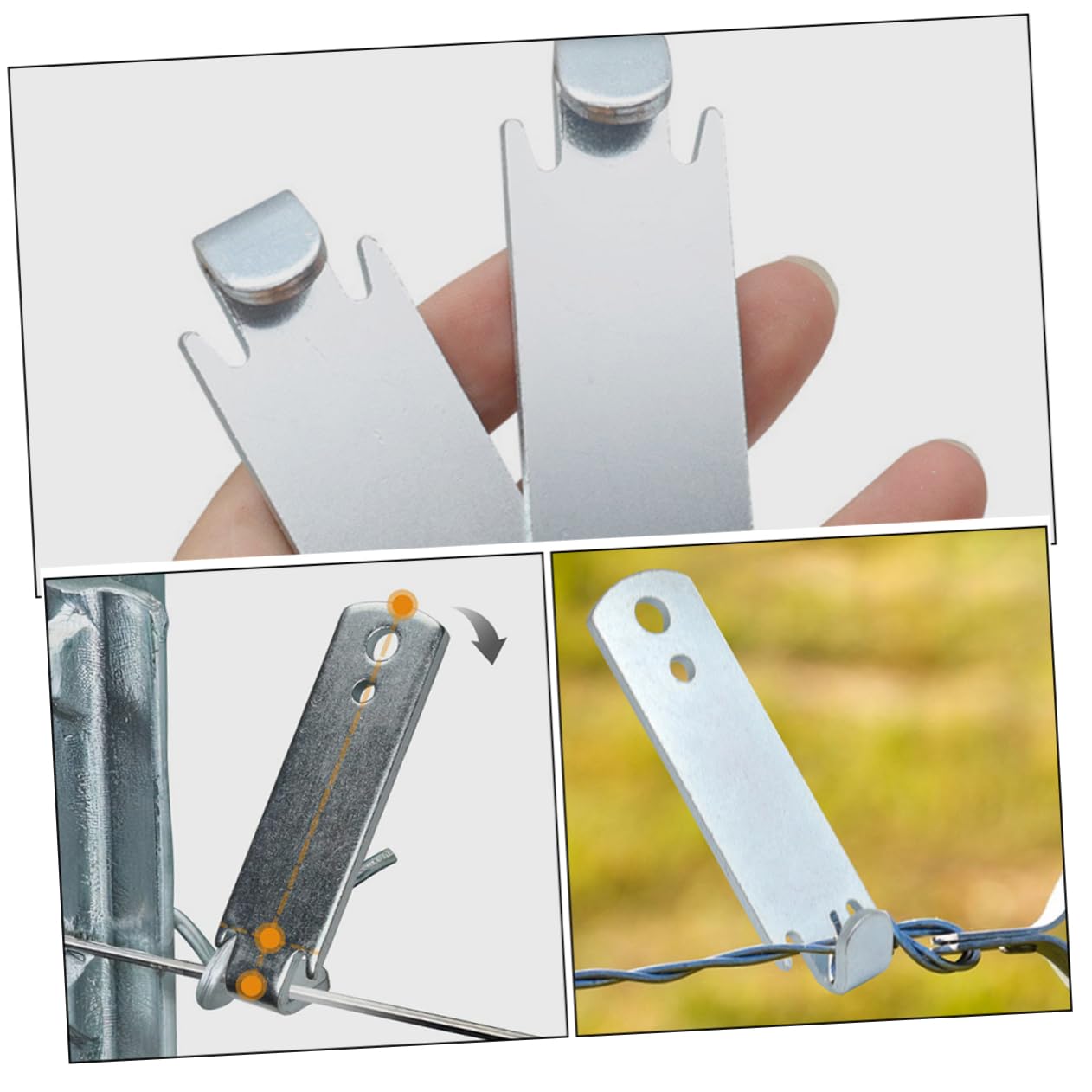 SUPVOX 10pièces Tendeur De Câble Acier Ridoir Heavy Duty pour Câble Et Système De Tension De Corde Outil De Serrage pour Installation De Fil Acier Et Clôtures Et