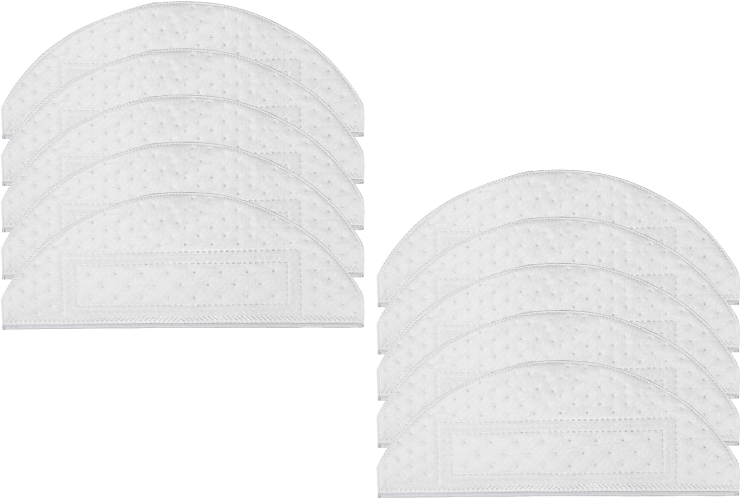 Roborock 10 Pcs Disposable Mop Cloth for roborock S7 / S7+ / S7MaxV / S7MaxV plus / S7Max Ultra / S8 Robot Vacuum Cleaners, white