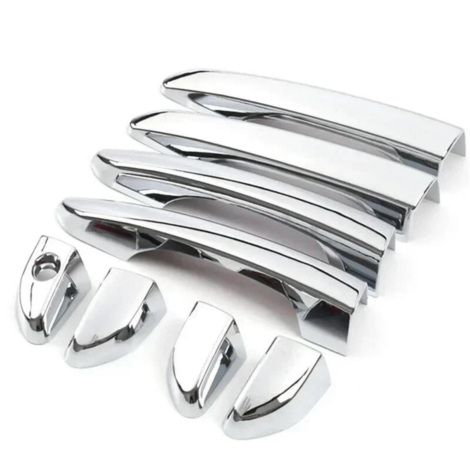 Yytemd Normal Silver Car Exterior Door Handle Cover Moulding Protective Accessories For Hyundai For Tucson 2015-2020 Chrome(Normal Silver)