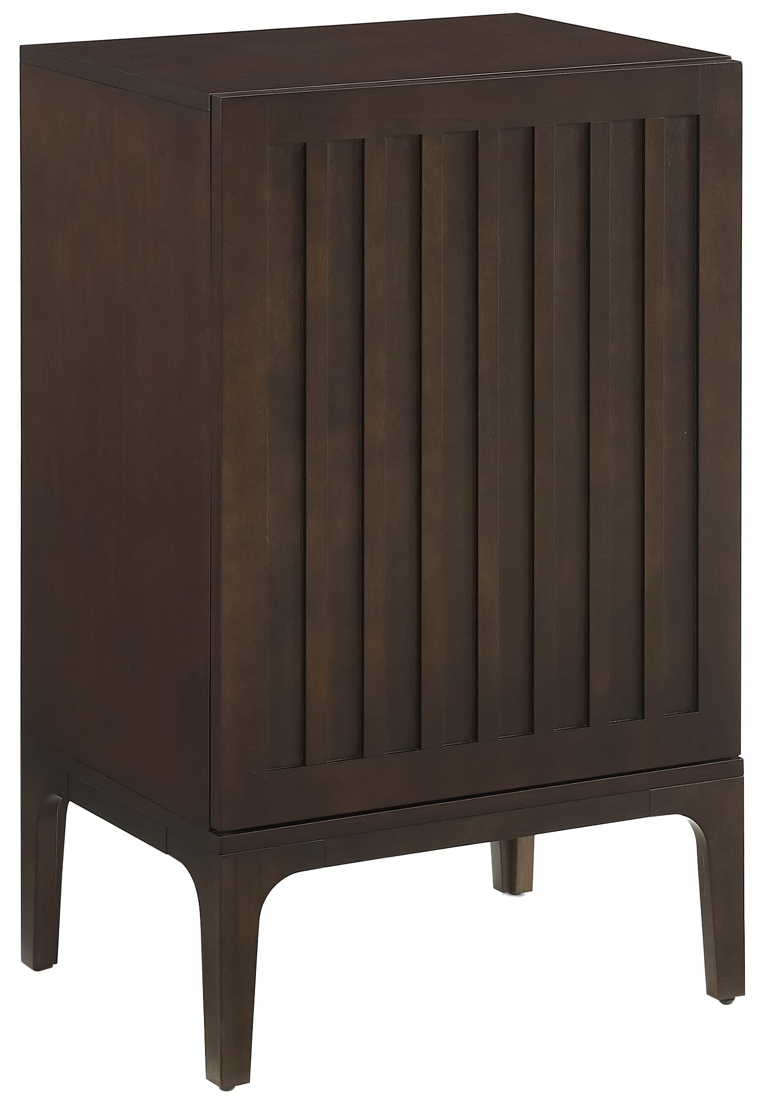 Crosley Furniture Asher Record Player Stand with Storage for Vinyl Records, Dark Brown