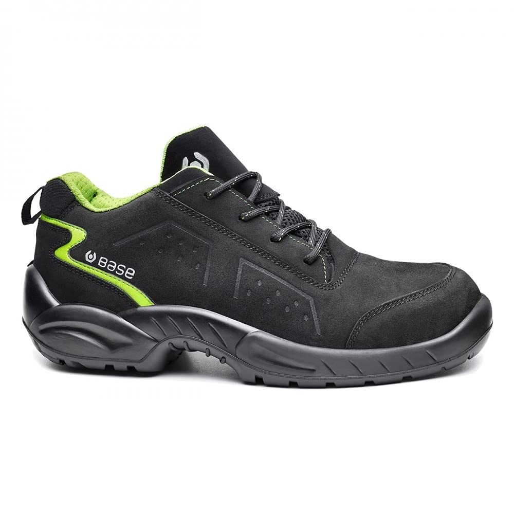Base Men's Black/Green Chester Smart Low Shoes - Uk 10 | Eu 44