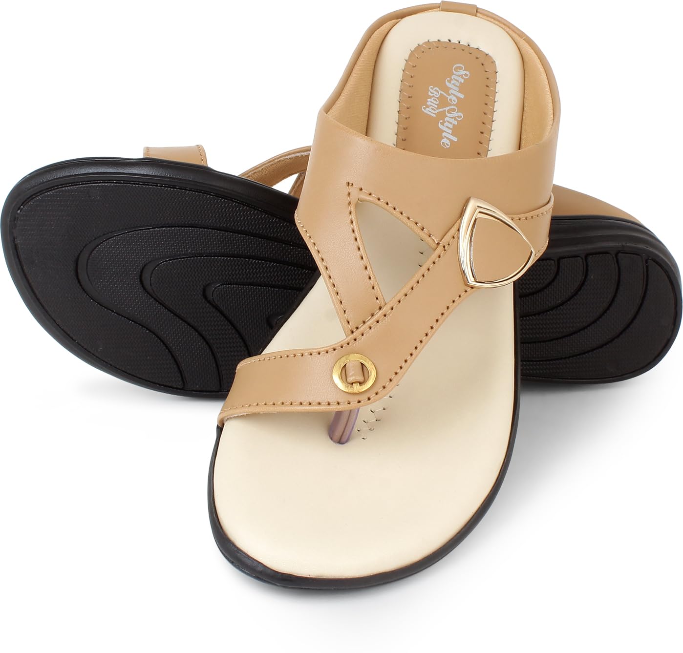 Style Buy Style Women Synthetic Sandals | Casual & Formal Sandals | Slippers Comfortable & Durable | For Daily & Occasion Wear (B0CQT1PLGH) Amazon Price History, Amazon Price Tracker