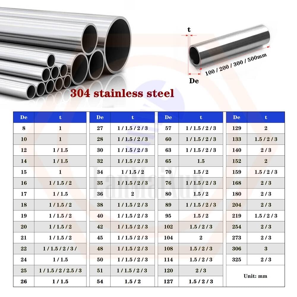 1 szt φ54mm×2mm×300mm 304 rury ze stali nierdzewnej, czyste rury ze stali