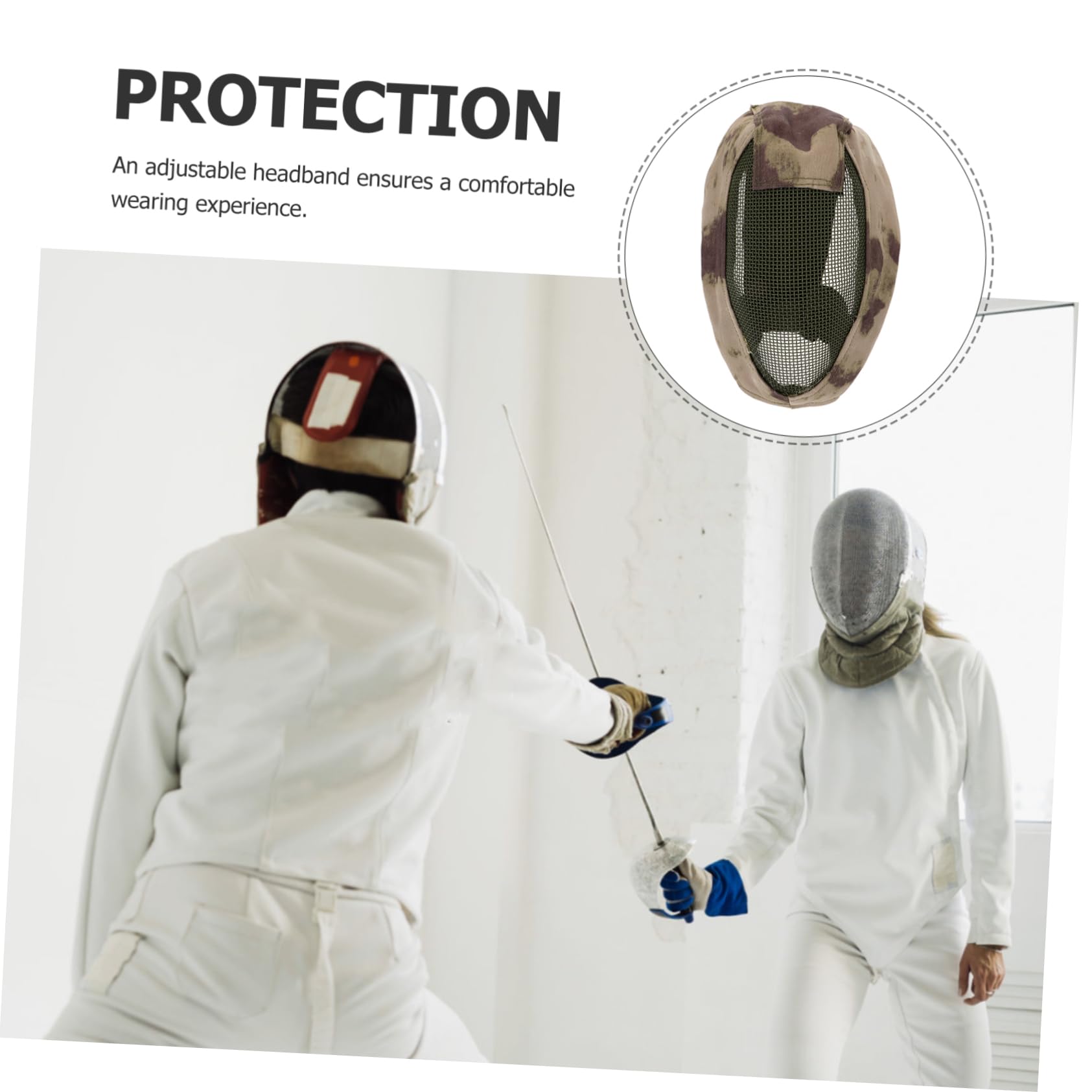 Outdoor Fencing Maske Aus Stahlgewebe Atmungsaktive Schutzmaske Für Sport Widerstandsfähig Gegen Stöße Für Wettkämpfe Training Spiele