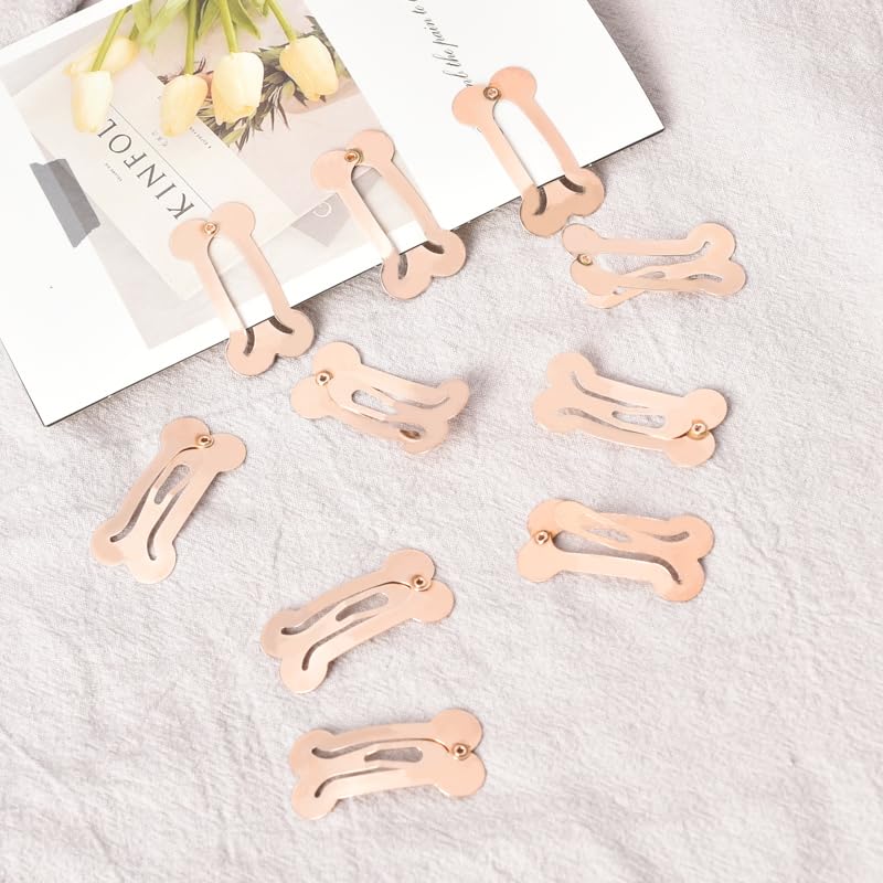 Miniatura 2 de Pinzas para el cabello de metal a presión para mujeres y niñas, pinzas pequeñas para el cabello, pasadores para el cabello, 10 unidades, doradas,