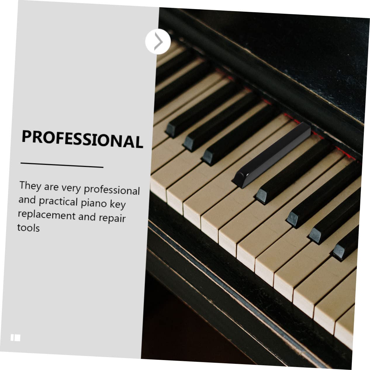 Toyvian 88pezzi Copritasti Per Pianoforte Sostitutivi Per Tasti Accessori e Forniture Per Riparazione Adatti Per Professionale e Personale