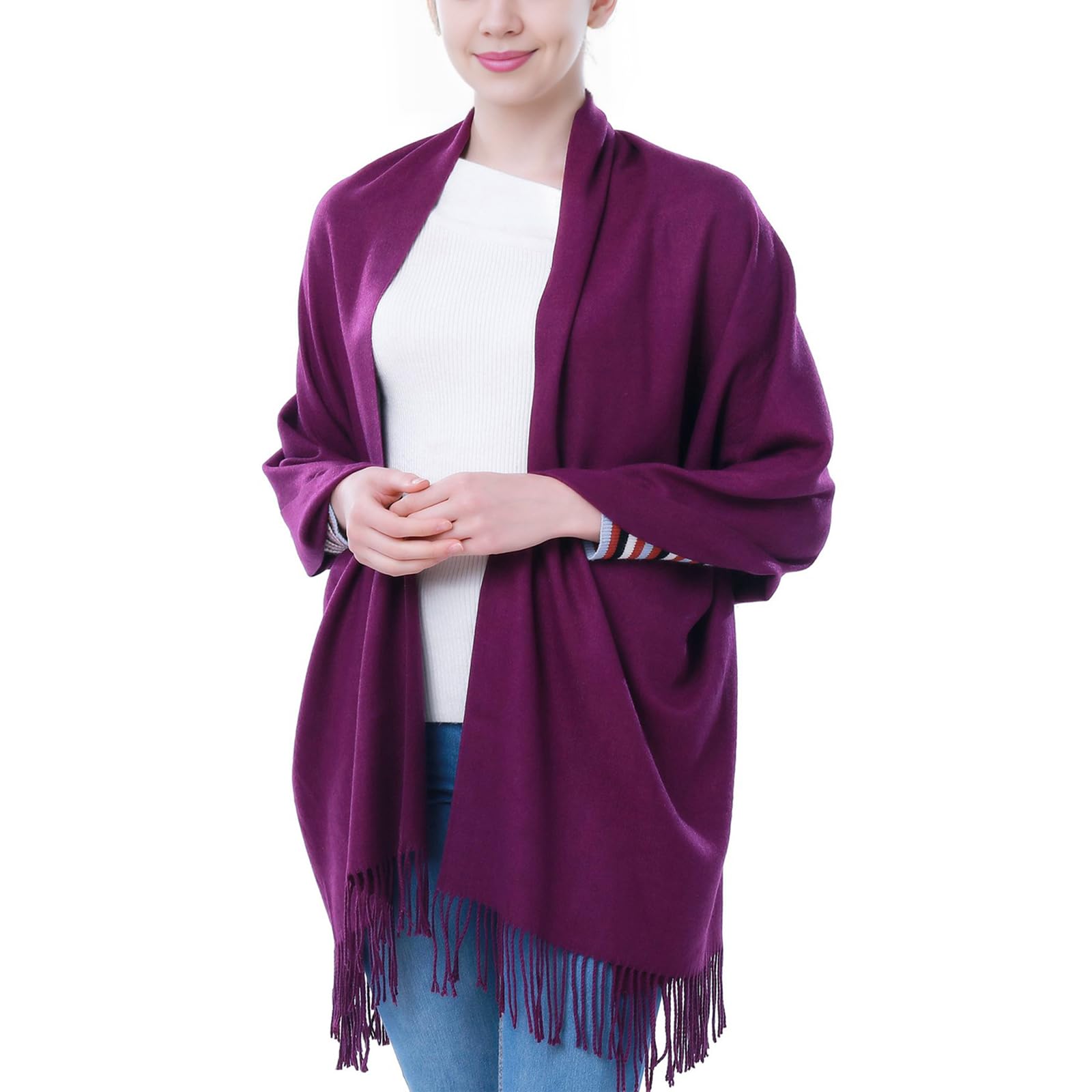 Pashmina Scarf and Shawl - Soft Women Pashminas Wrap for Wedding Evening Party dresses
