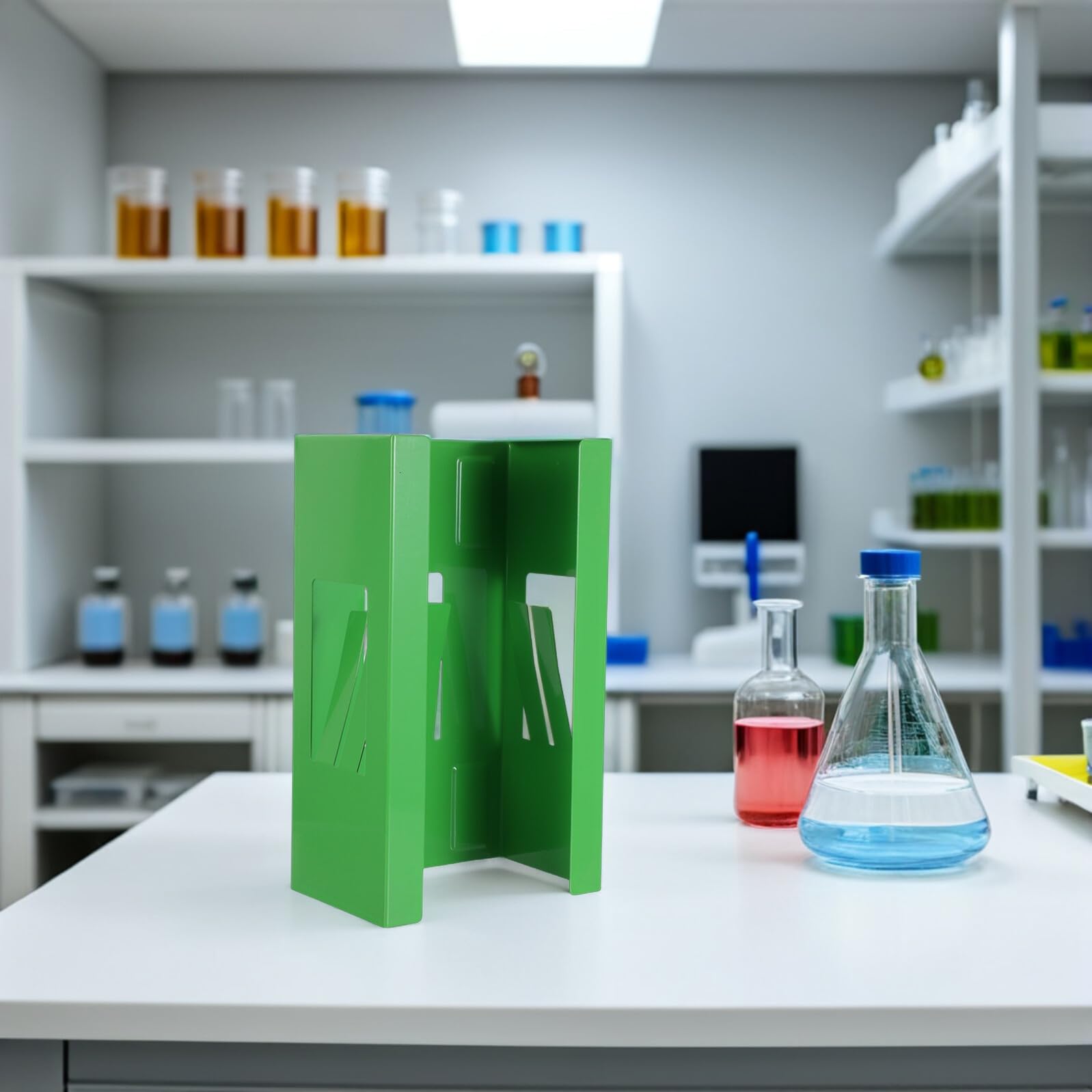 Soporte Magnético para Caja de Guantes Verde Claro de Hierro | Organizador de Pared, Diseño Antideslizante, Dispensación y Ahorro de Espacio