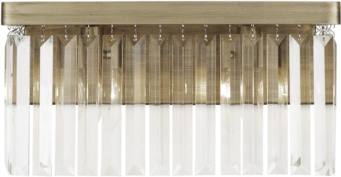 Varaluz 297B02HG Social Club Bath Vanity, 2 Light, Havana Gold
