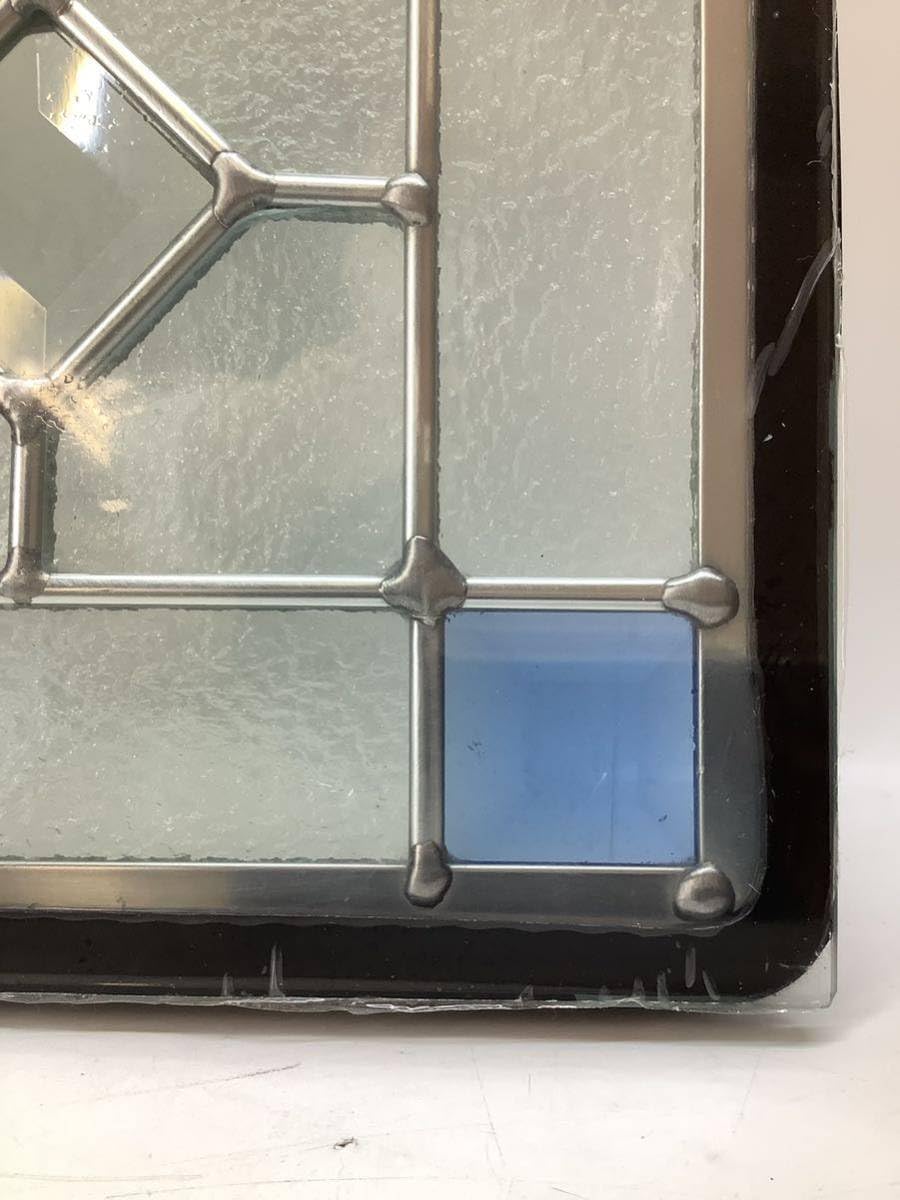 Amazon.co.jp: ステンドグラス ステンドガラス アンティーク 正方形 青