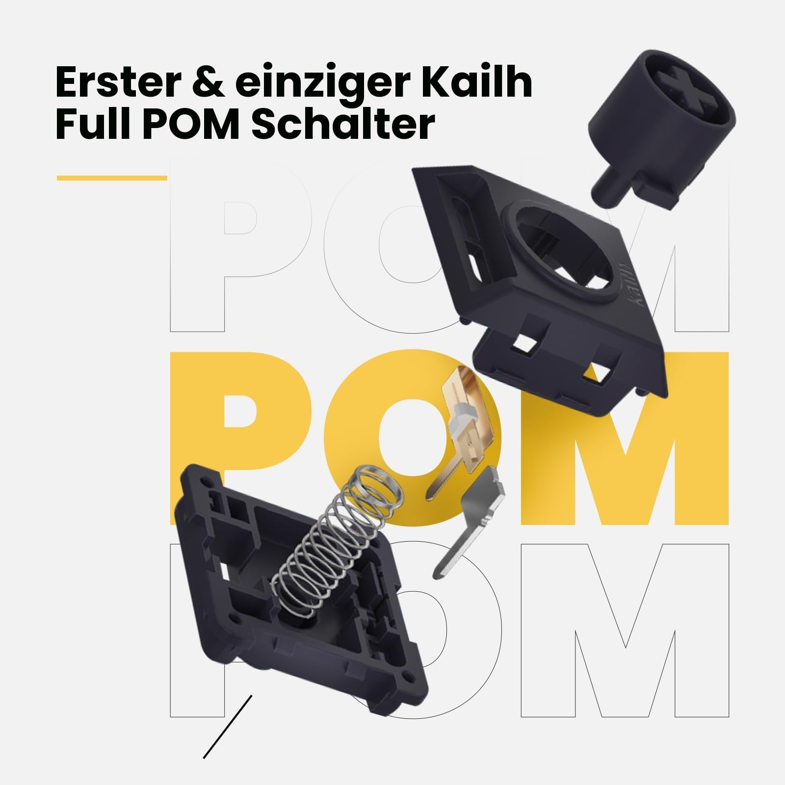 Flow Mechanische Tastatur mit niedrigem Profil, 100 Tasten, wiederaufladbar, kabellose Tastaturen mit Bluetooth und kabelgebundener Verbindung für Windows, Mac/Black Phantom Tactile Switches US-Layout