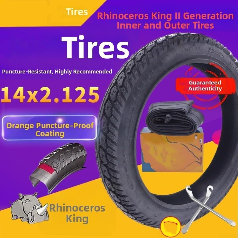 Pneu 14x2.125 Increvable pour Trottinette Électrique