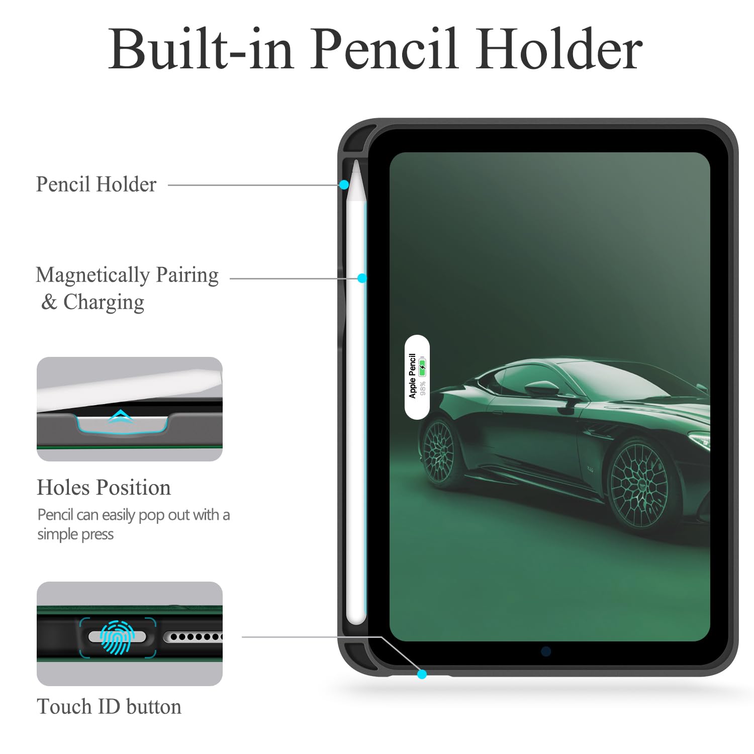 Case For IPad Mini 7 (A17 Pro), IPad Mini 7th/6th Generation (2024 - View #4