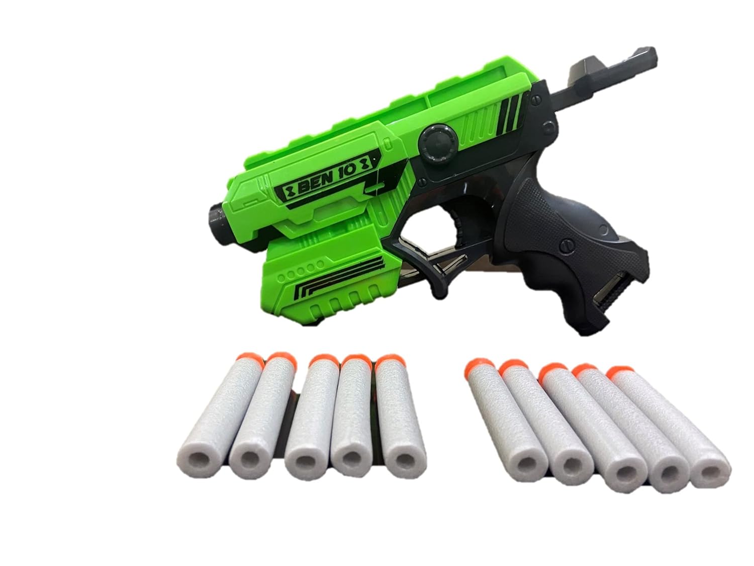 Toybooth Foam Blaster Gun Toy with 10 Bullets Blaze Storm Manual Soft