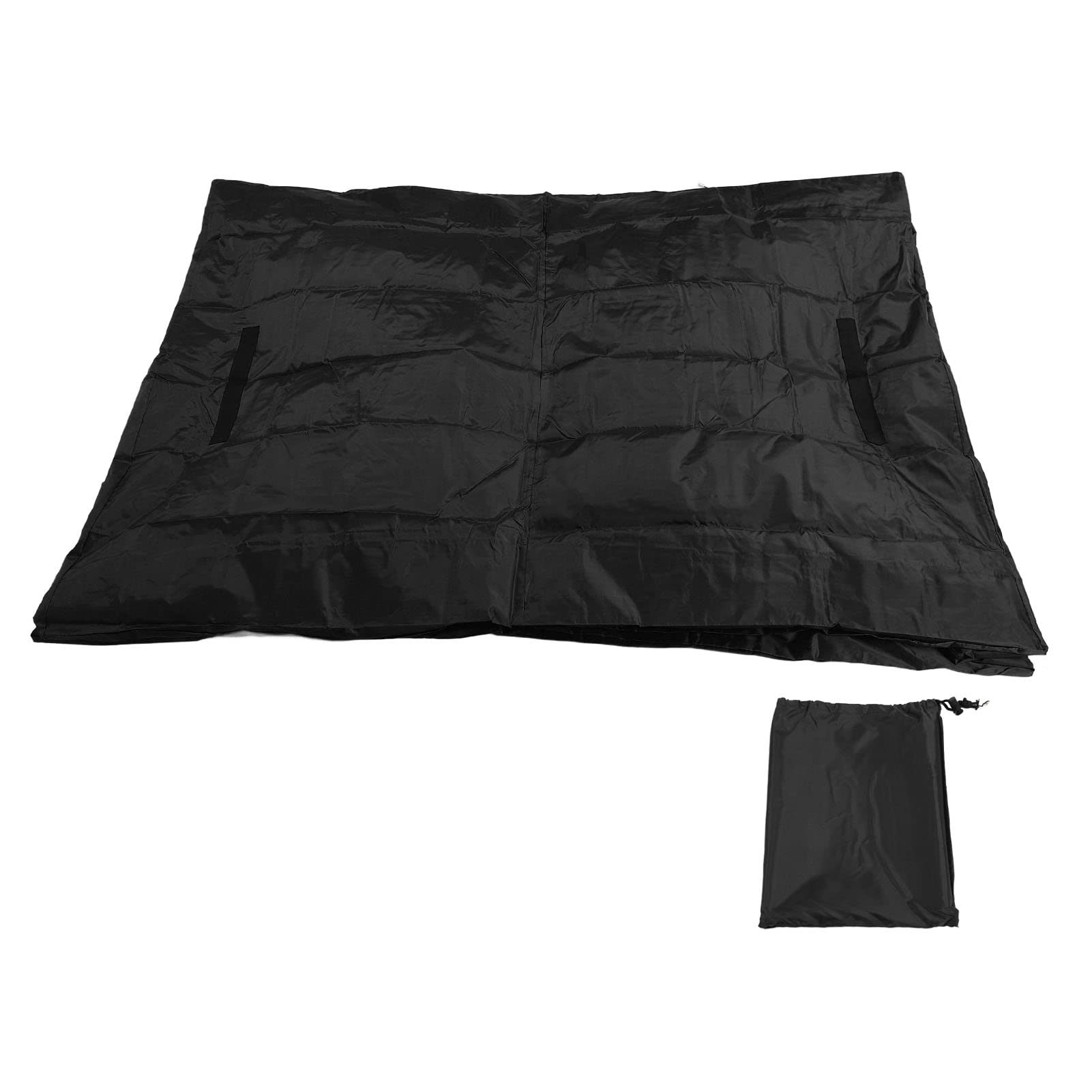 Borsa per Materasso in Plastica, Coprimaterasso Riutilizzabile Impermeabile per Riporre Oggetti in Movimento, Pieghevole 208x160x38 Cm (Nera)