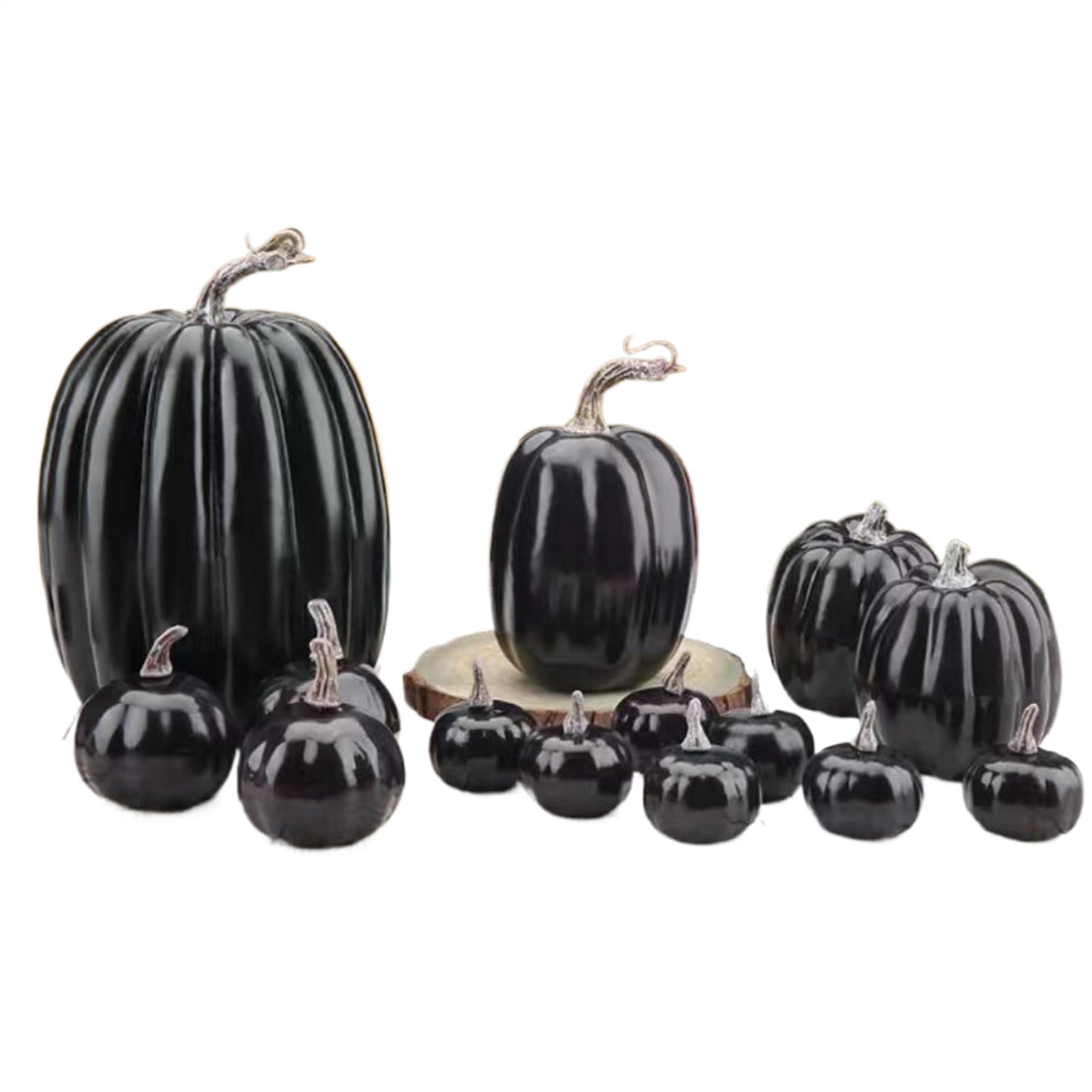 Calabazas de espuma duraderas que no se pudren para adornar centros de mesa en fiestas de otoño
