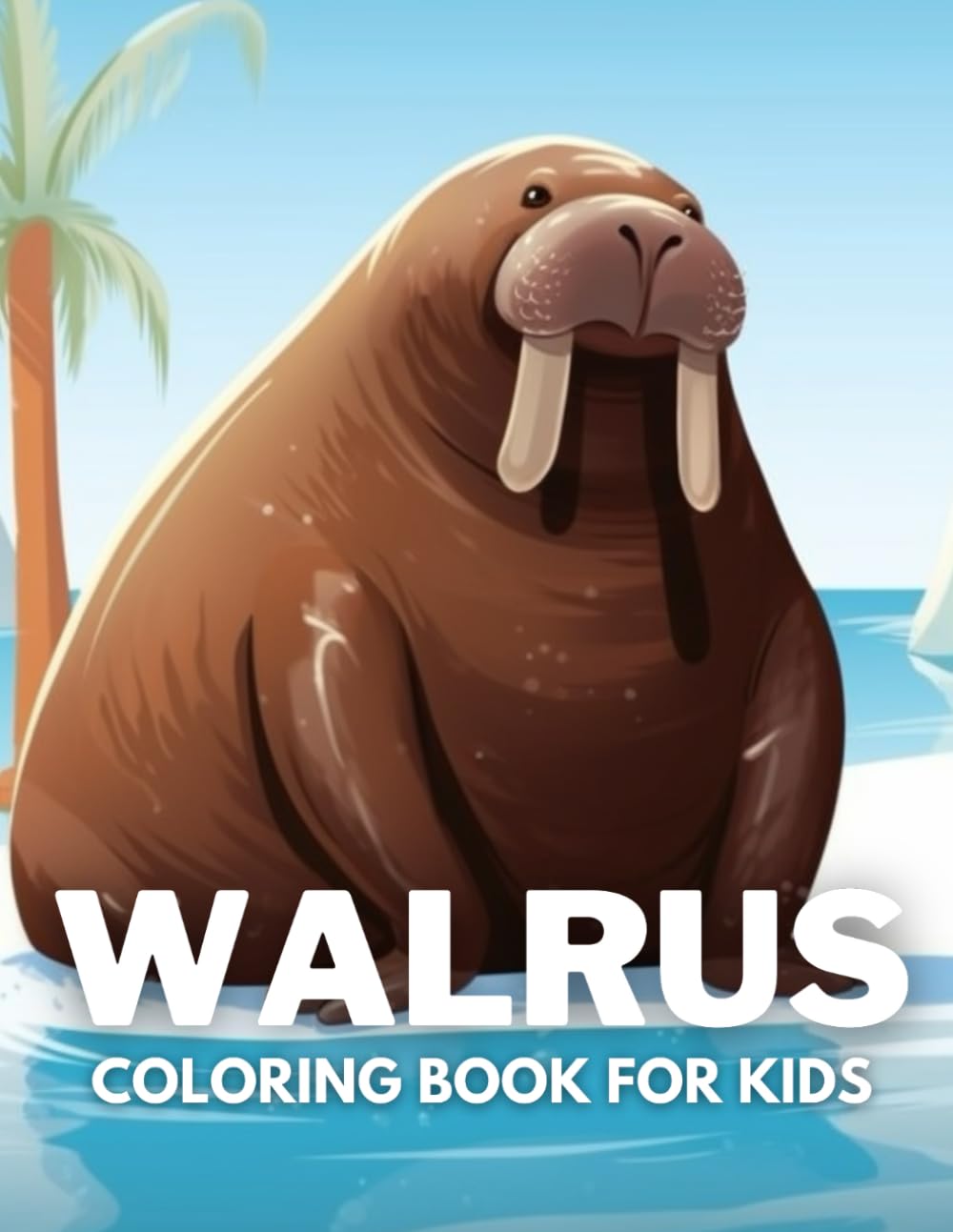Walrus Coloring Book For Kids: +40 Fun And Easy Drawings Of Cute Walrus To Color For Kids, Boys And Girls Who love underwater marine life, Stressrelief Relaxing