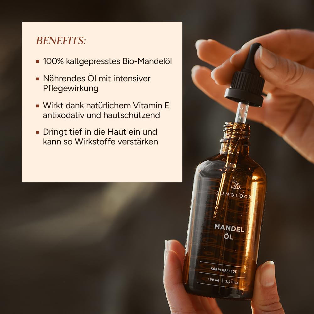 JUNGLÜCK Almond Oil, beige, 100 ml (Pack of 1) - Image 2