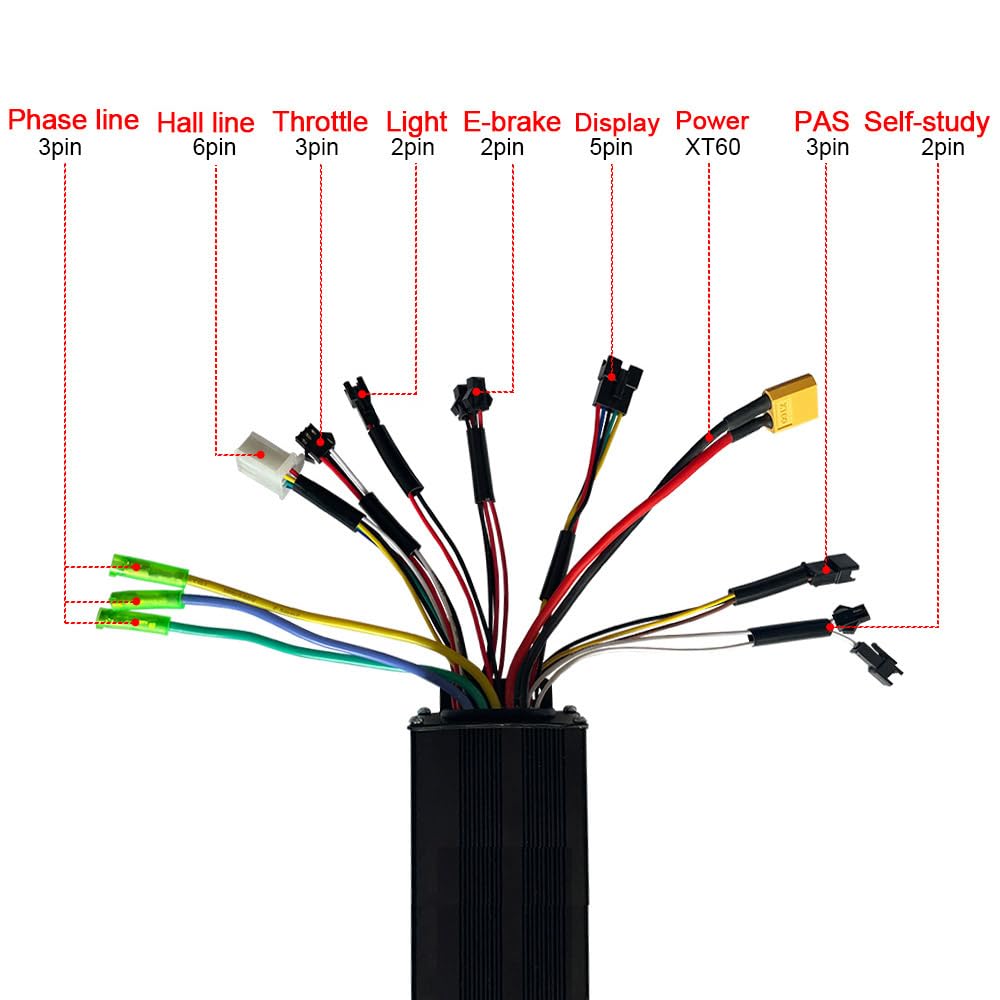 Kit Bicicletta elettrica 30A Ebike Controller con Display LCD Ebike Supporto 36V750W 36V1000W 48V750W 48V1000W